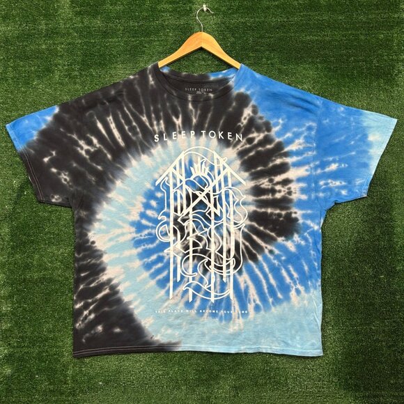 Sleep Token This Place Will Become Your Tomb Rock Band Tie-Dye T-Shirt Size 3XL - Picture 1 of 4